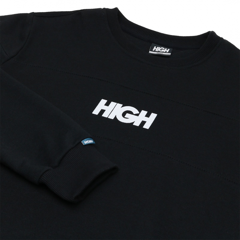 Moletom Crewneck High Swell Preto
